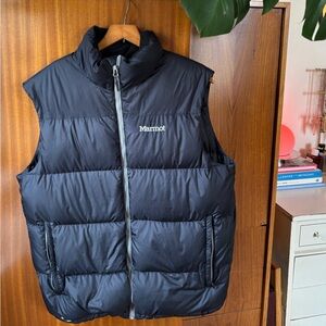 Marmot Men's Black Quilted Down Puffer Vest